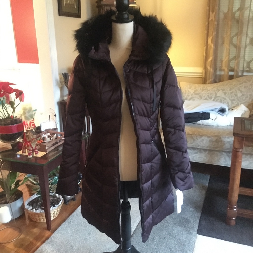 NWT Tahari purple plum Winter Coat